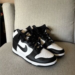 Nike Black and White High-Top Sneakers
